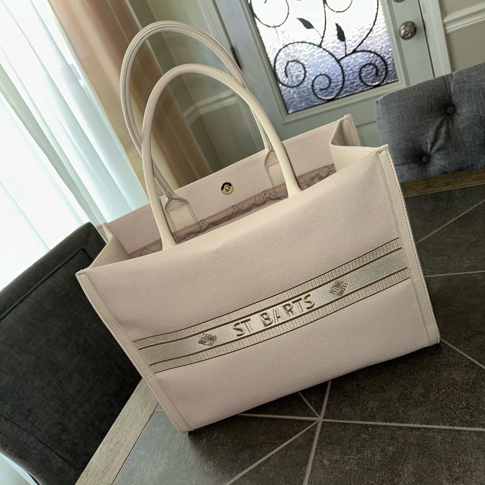Steve Madden beige tote bag with small crossbody bag